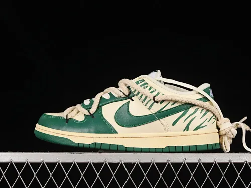All categories Nk SB Dunk series Nk SB Dunk Low low-top sneakers Nk Dunk Low distressed beige customized version of deconstructed strap casual sneakers DD1503-112